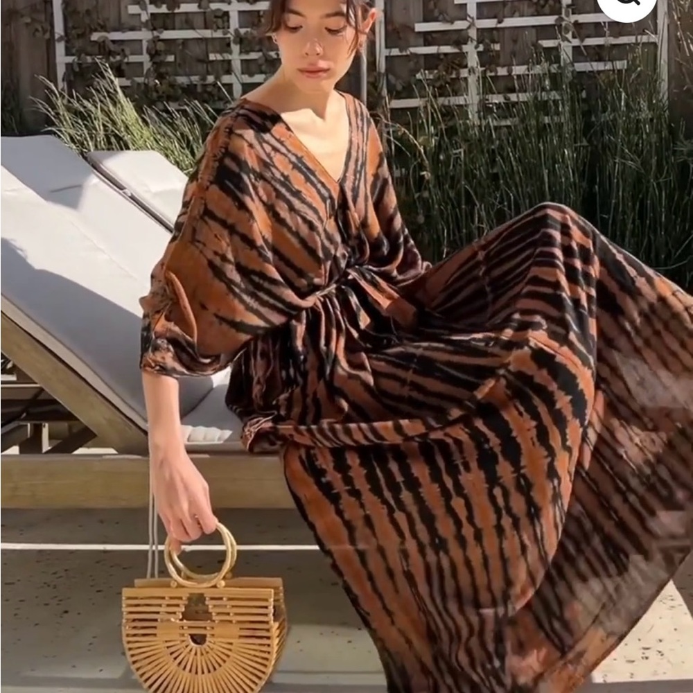 Coco De Chom Zen Unisex Kaftan - Black/Brown
